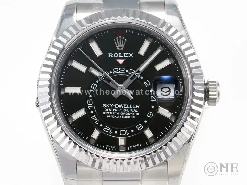 Sky-Dweller 326934 904L SS ZF 1:1 Best Edition Black Dial on SS Bracelet A2824 - Image 3