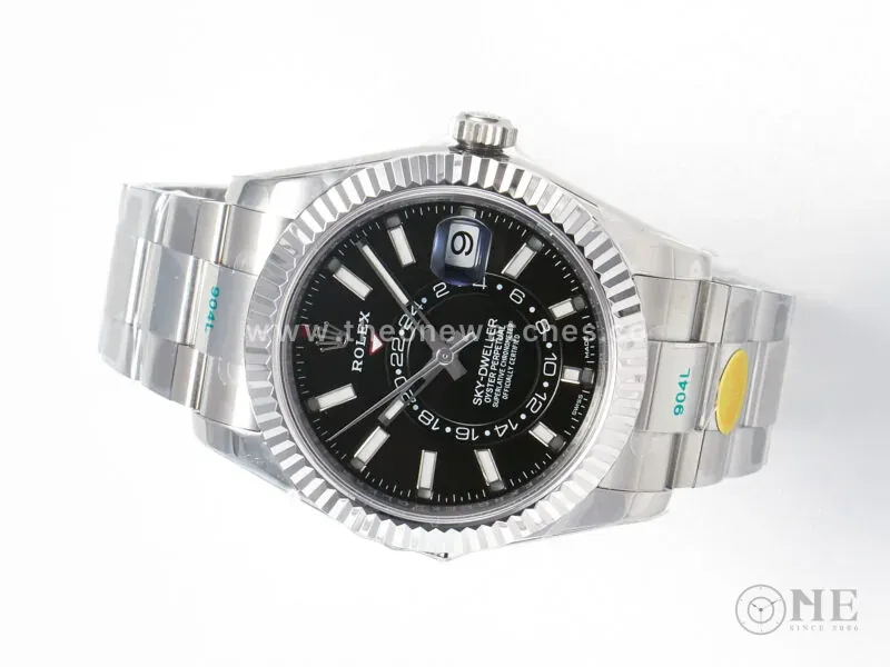 Sky-Dweller 326934 904L SS ZF 1:1 Best Edition Black Dial on SS Bracelet A2824 - Image 6