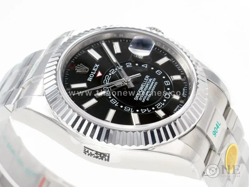 Sky-Dweller 326934 904L SS ZF 1:1 Best Edition Black Dial on SS Bracelet A2824 - Image 7