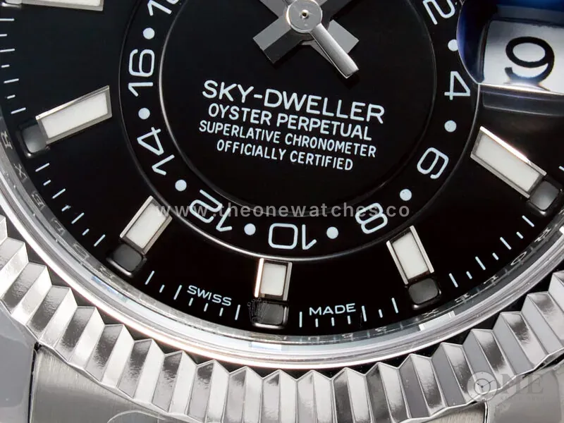 Sky-Dweller 326934 904L SS ZF 1:1 Best Edition Black Dial on SS Bracelet A2824 - Image 10