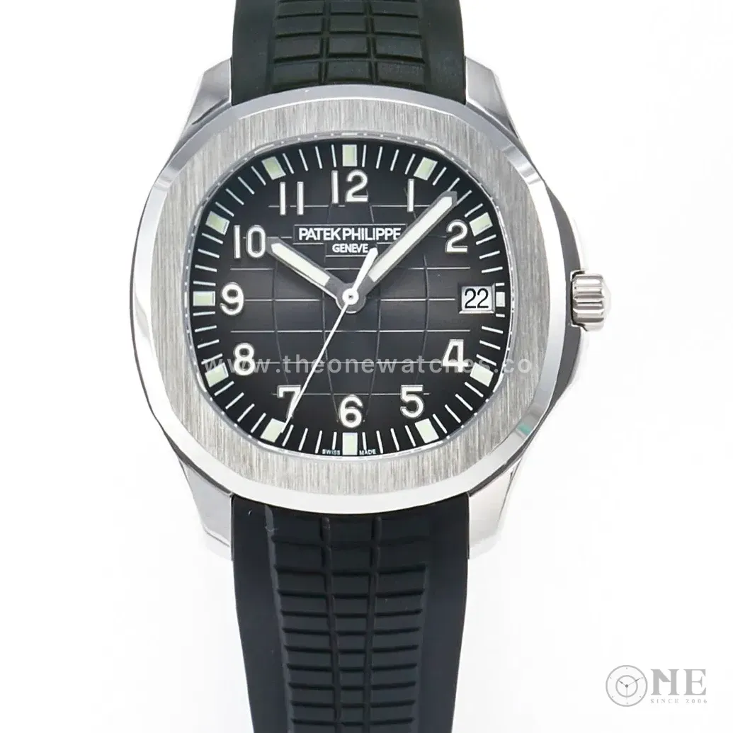 Aquanaut 5167 40mm SS 3KF 1:1 Best Edition Black Dial on Black Rubber Strap A330 Super Clone V3