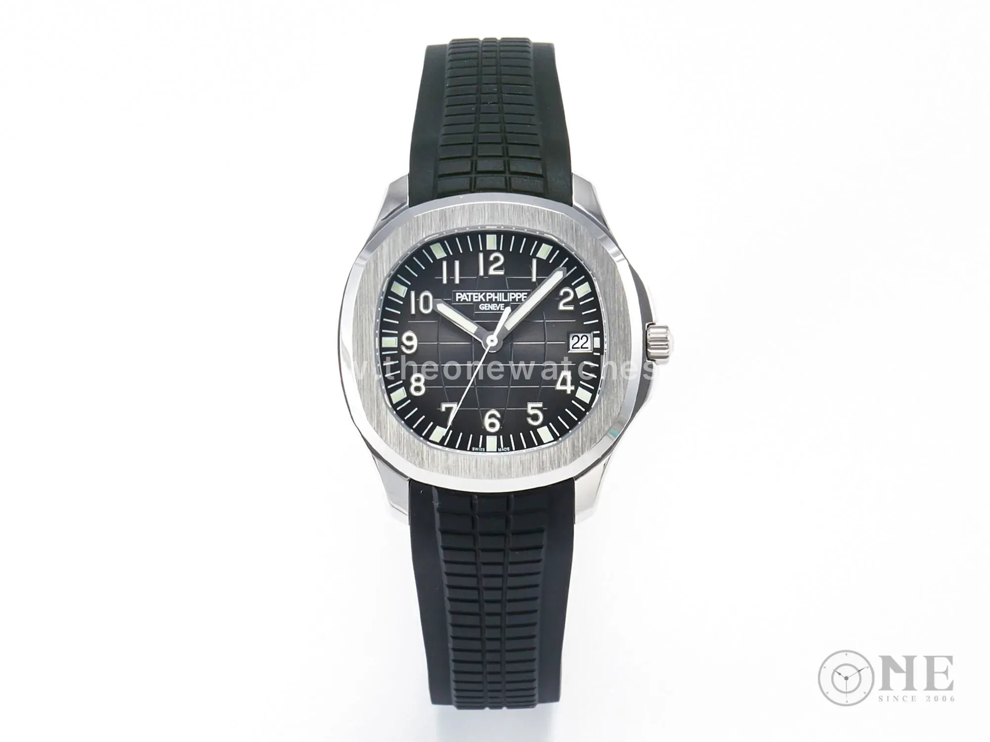Aquanaut 5167 40mm SS 3KF 1:1 Best Edition esfera negra con correa de caucho negra A330 Super Clone V3 - Imagen 2