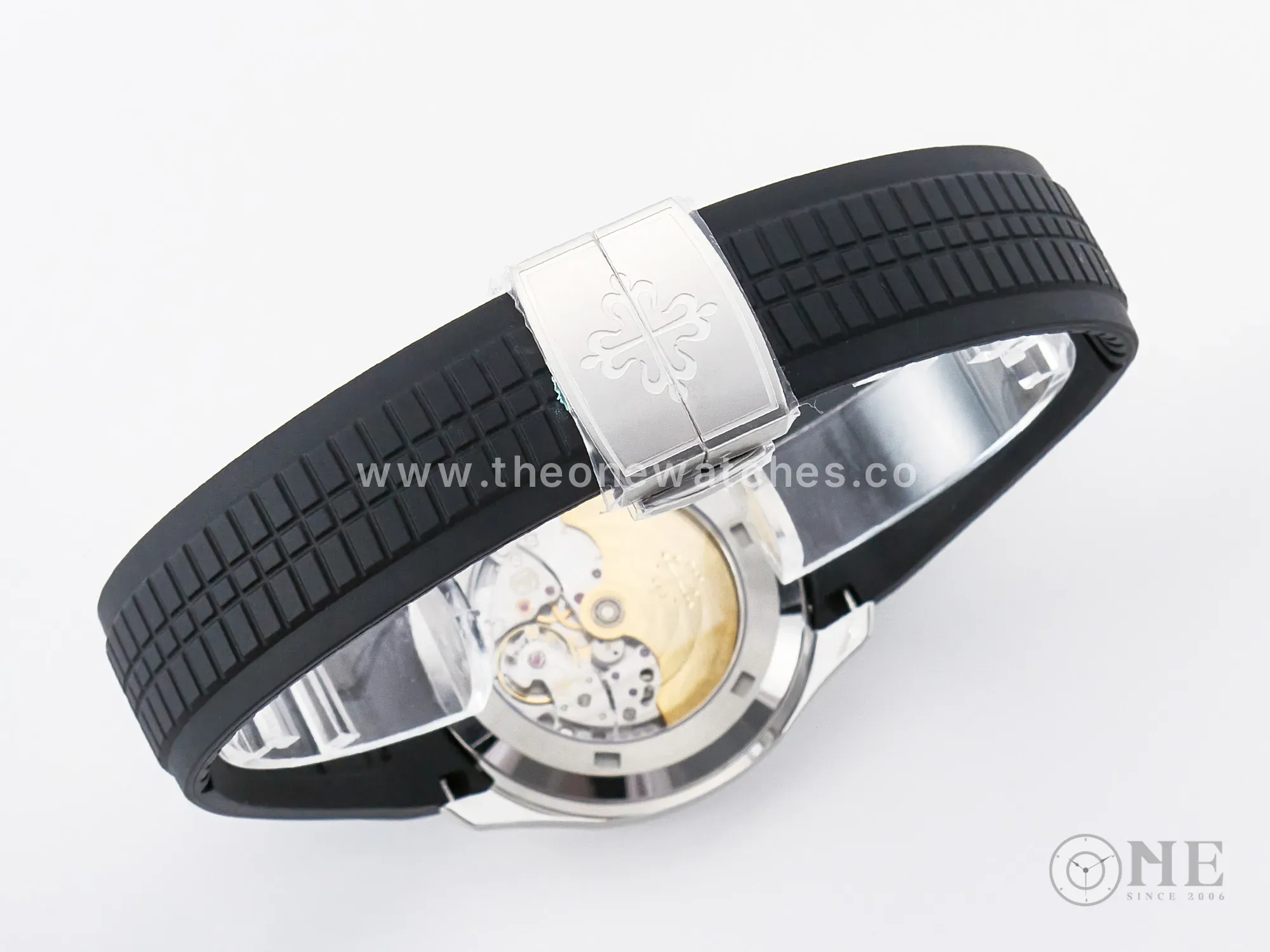 Aquanaut 5167 40mm SS 3KF 1:1 Best Edition esfera negra con correa de caucho negra A330 Super Clone V3 - Imagen 26