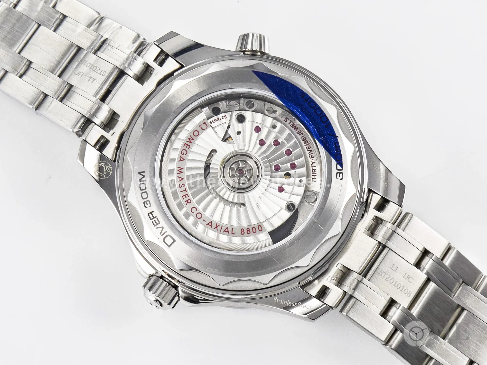 2018 Seamaster Diver 300M VSF 1:1 Best Edition Blue Ceramic Blue Dial on SS Bracelet A8800 V2