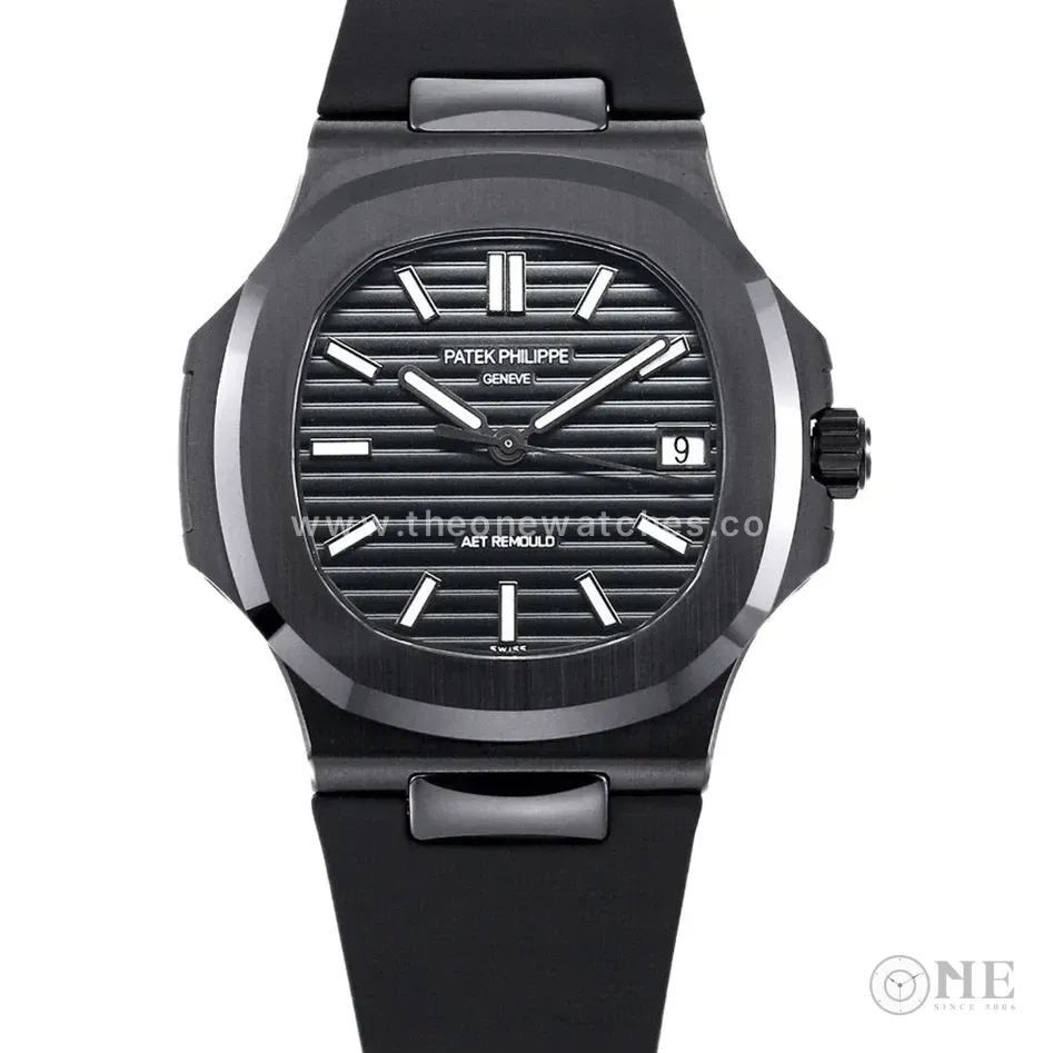 AET Nautilus 5711 Black Dial Black Ceramic