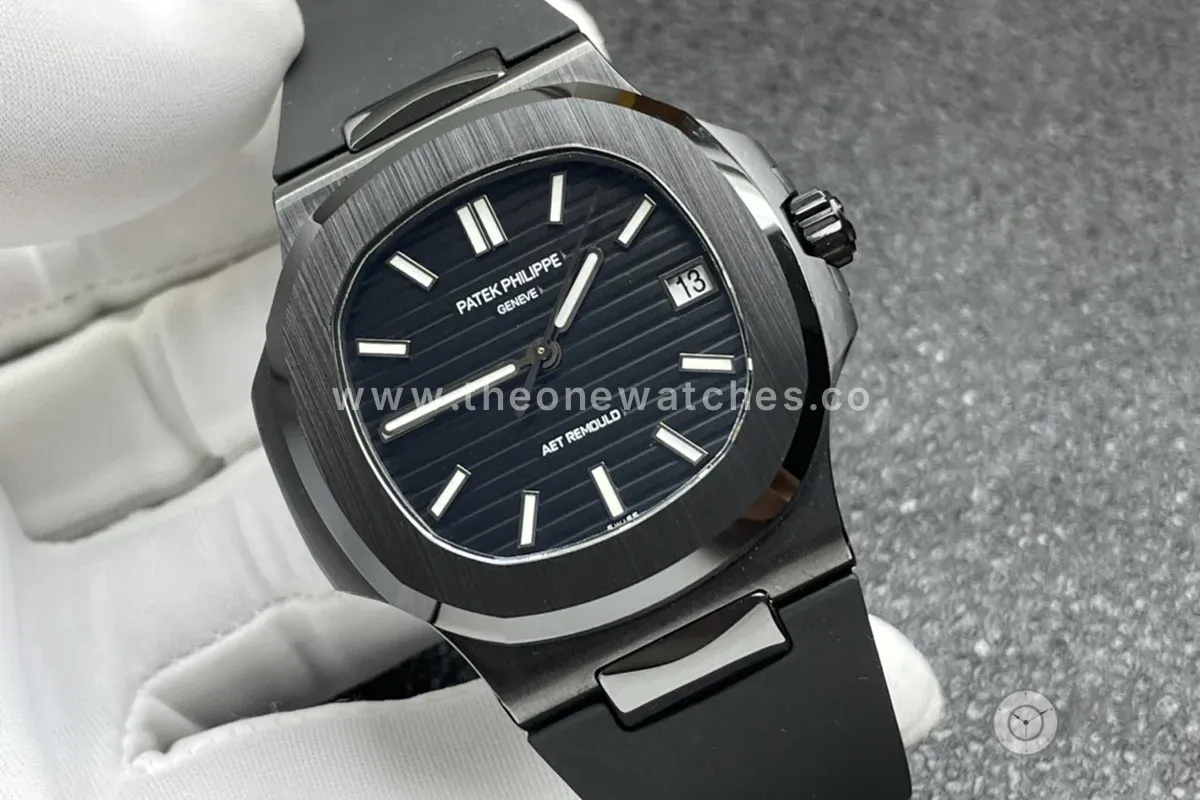 AET Nautilus 5711 Black Dial Black Ceramic