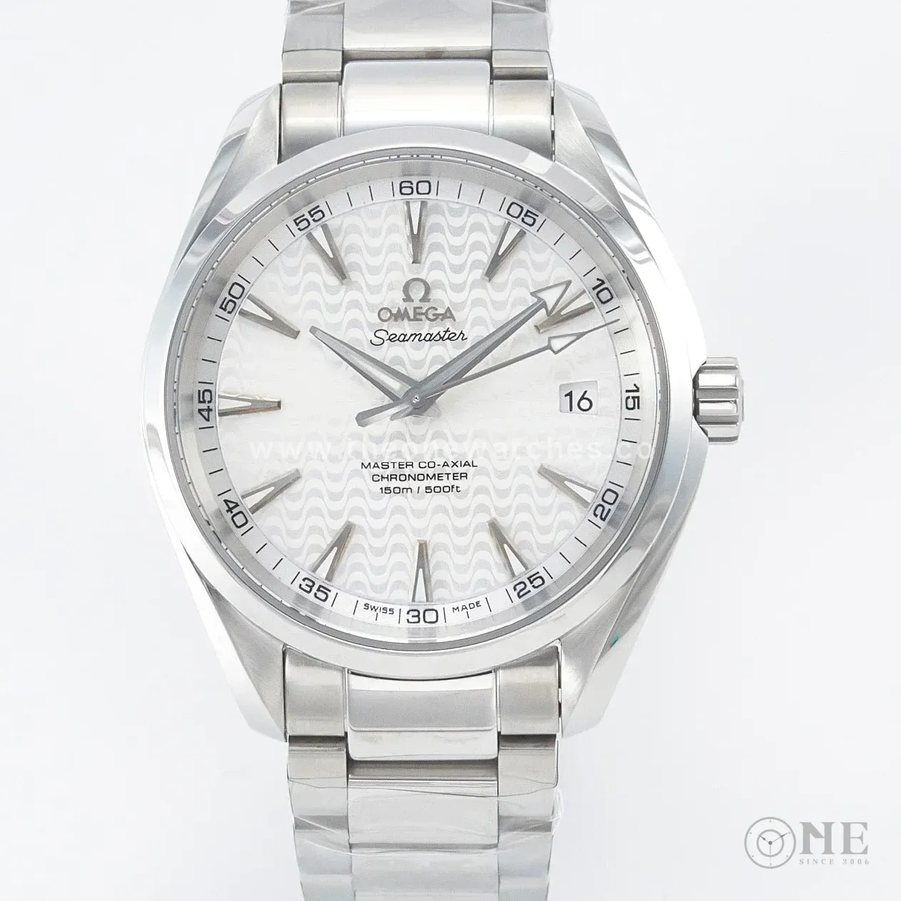Aqua Terra 150m 41mm VSF 1:1 Best Edition White Textured Dial on SS Bracelet A8500 Super Clone