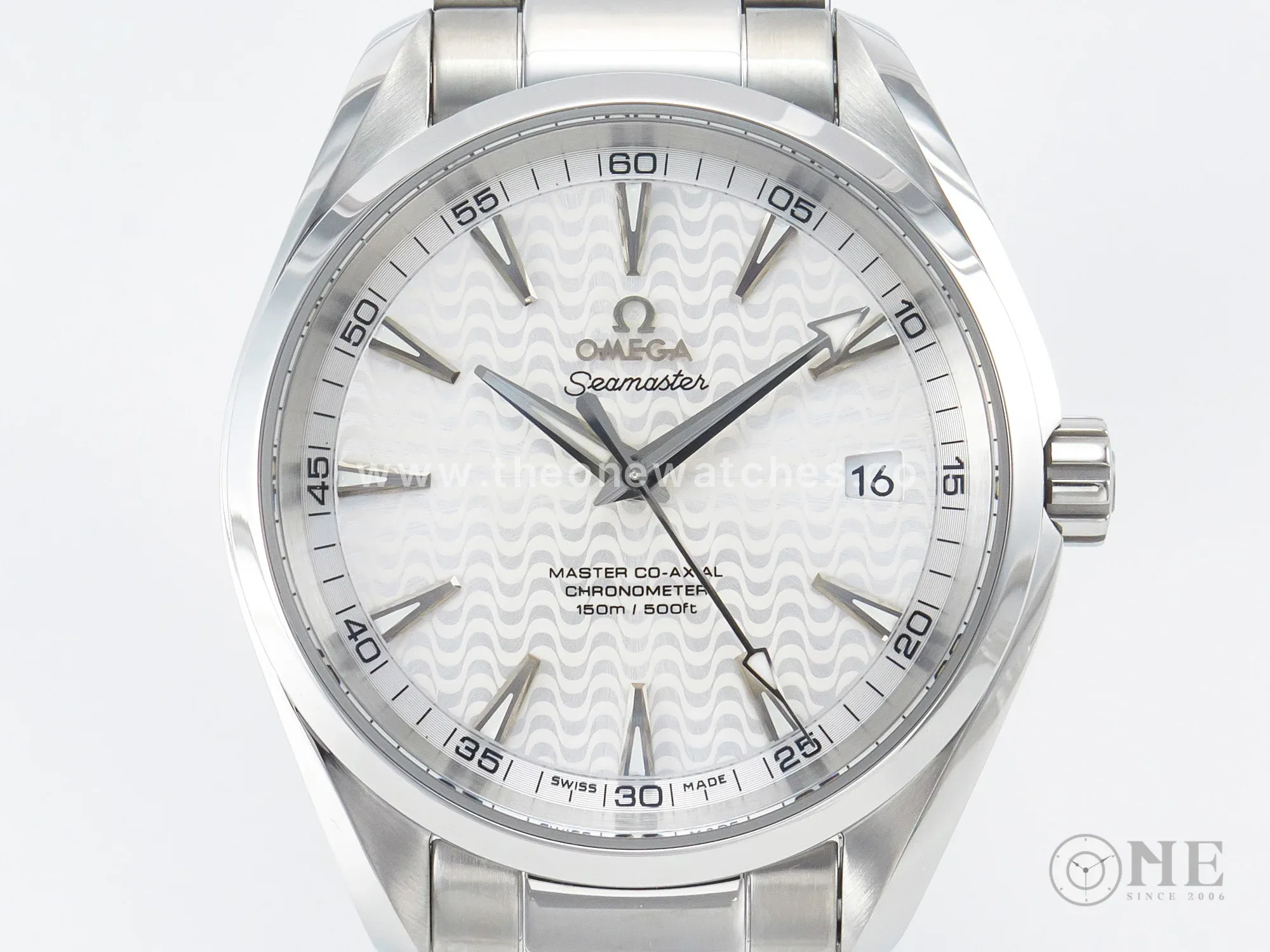 Aqua Terra 150m 41mm VSF 1:1 Best Edition White Textured Dial on SS Bracelet A8500 Super Clone