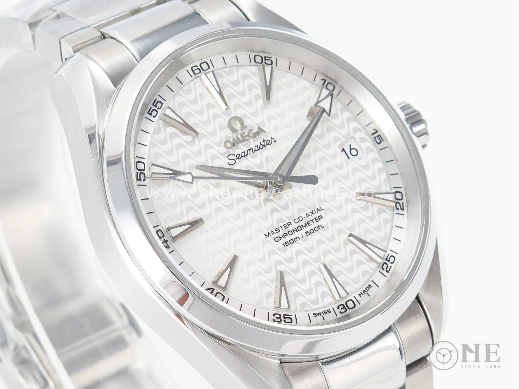 Aqua Terra 150m 41mm VSF 1:1 Best Edition White Textured Dial on SS Bracelet A8500 Super Clone