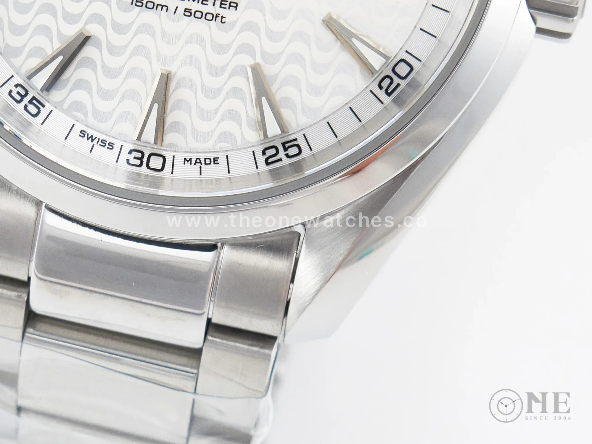 Aqua Terra 150m 41mm VSF 1:1 Best Edition White Textured Dial on SS Bracelet A8500 Super Clone