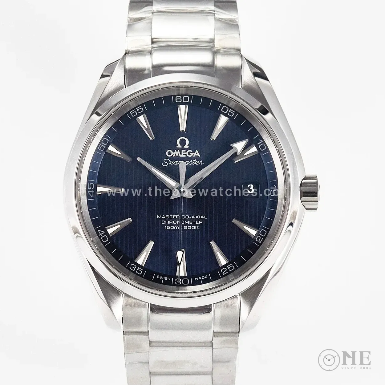 Aqua Terra 150M SS VSF 1:1 Best Edition Blue Textured Dial on SS Bracelet A8500 Super Clone