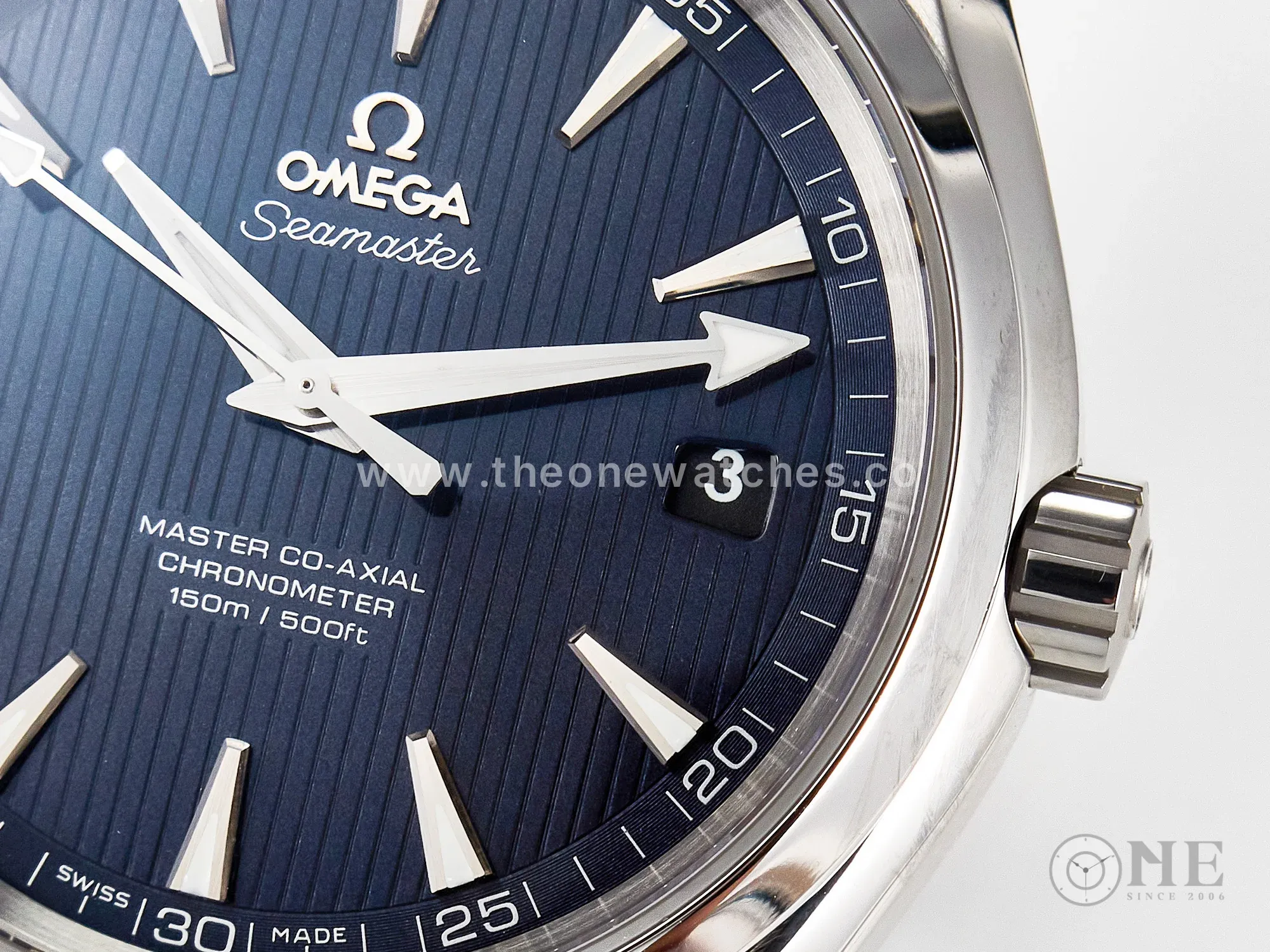 Aqua Terra 150M SS VSF 1:1 Best Edition Blue Textured Dial on SS Bracelet A8500 Super Clone