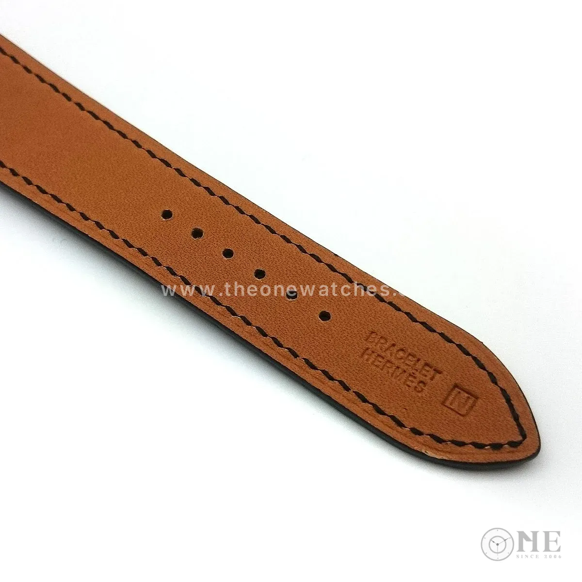Arceau Steel Black Dial on Black Epsom Leather Strap
