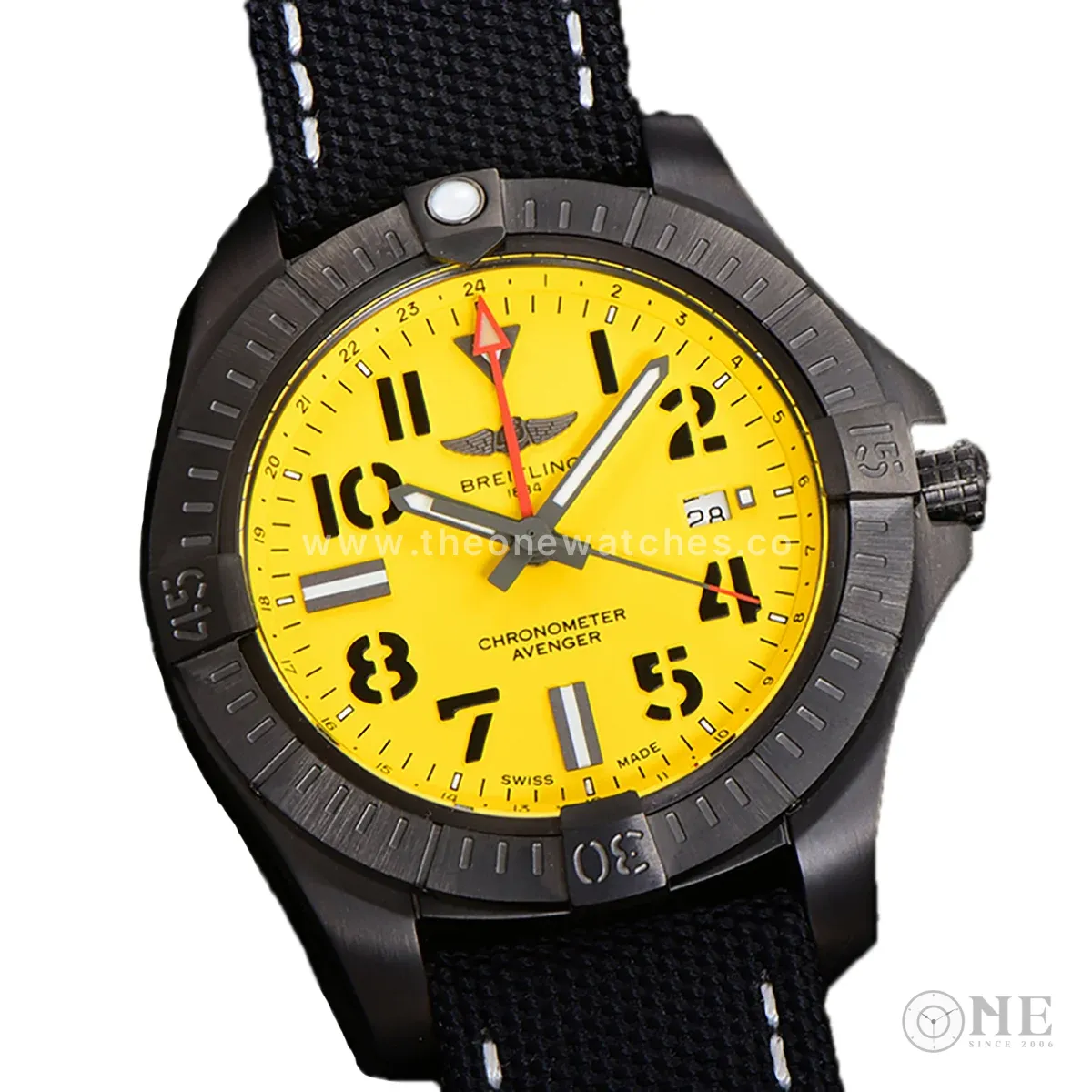 Avenger Automatic 45 Yellow Dial in PVD