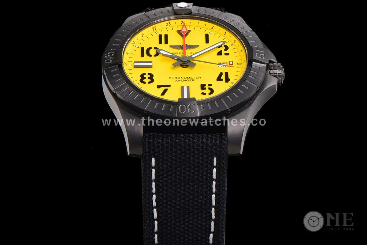 Avenger Automatic 45 Yellow Dial in PVD