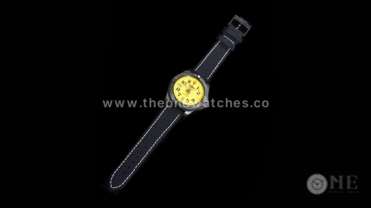 Avenger Automatic 45 Yellow Dial in PVD