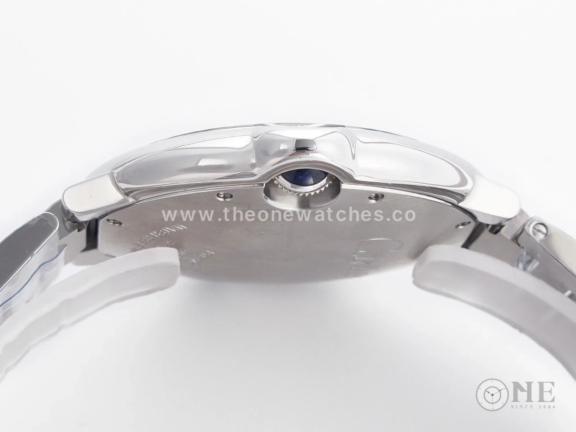 Ballon Bleu 42mm SS AF 1:1 Best Edition White Texture Dial on SS Bracelet A2824 V5