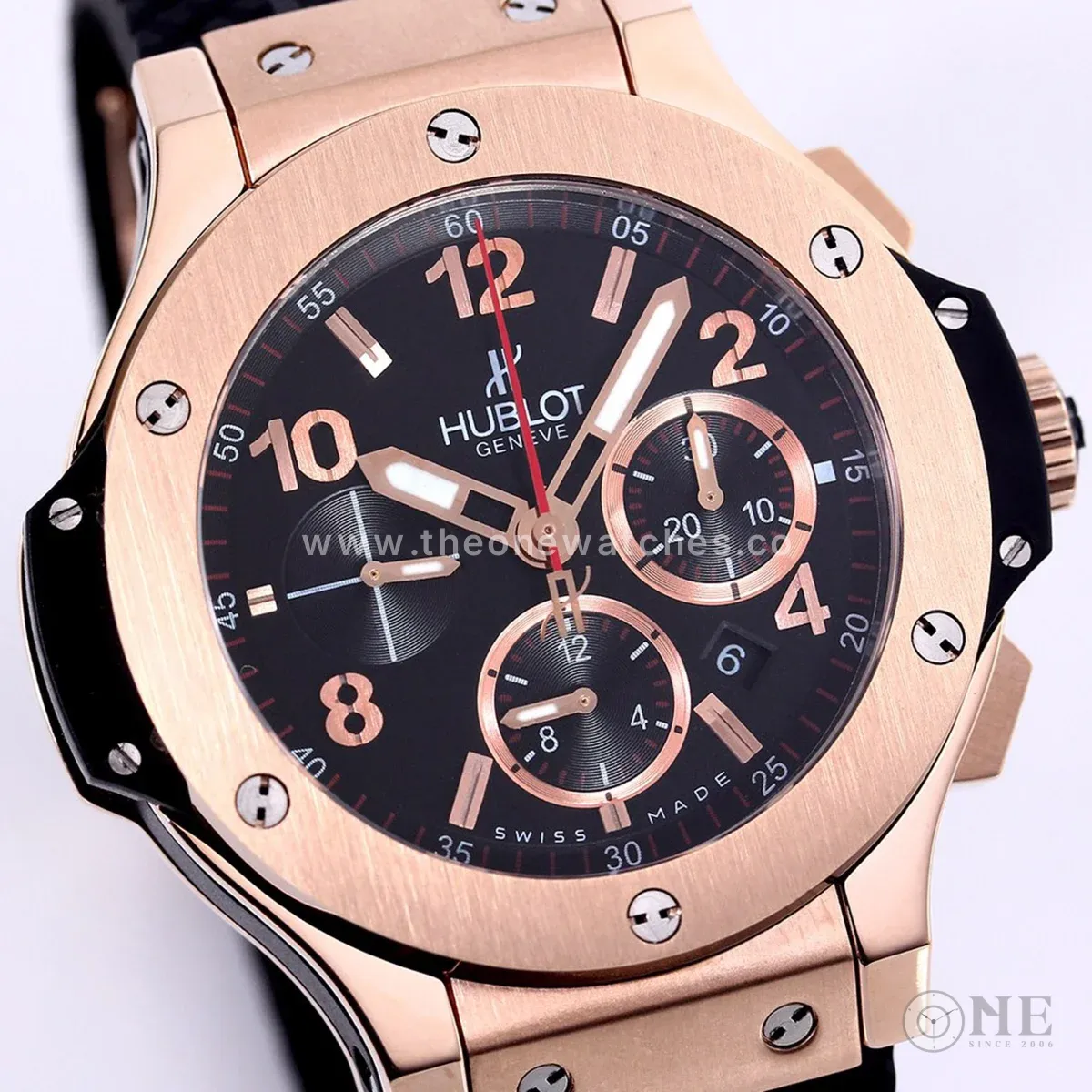Big Bang Chronograph Evolution Rose Gold Numerals Markers