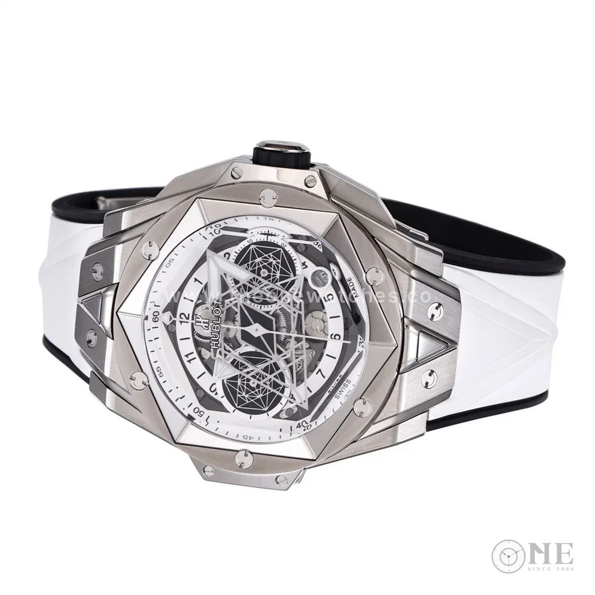 Big Bang Sang Bleu II White Dial in Titanium