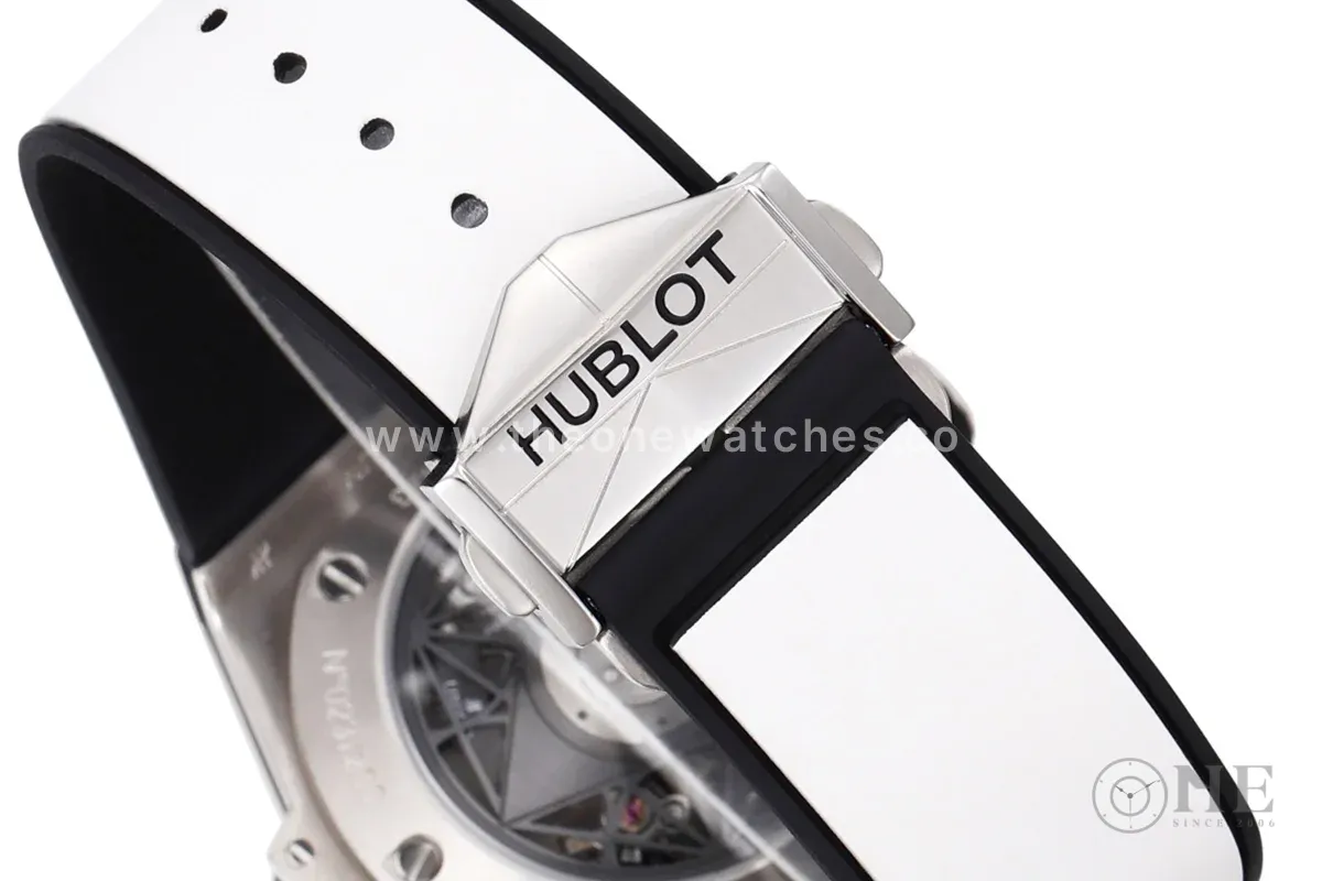 Big Bang Sang Bleu II White Dial in Titanium