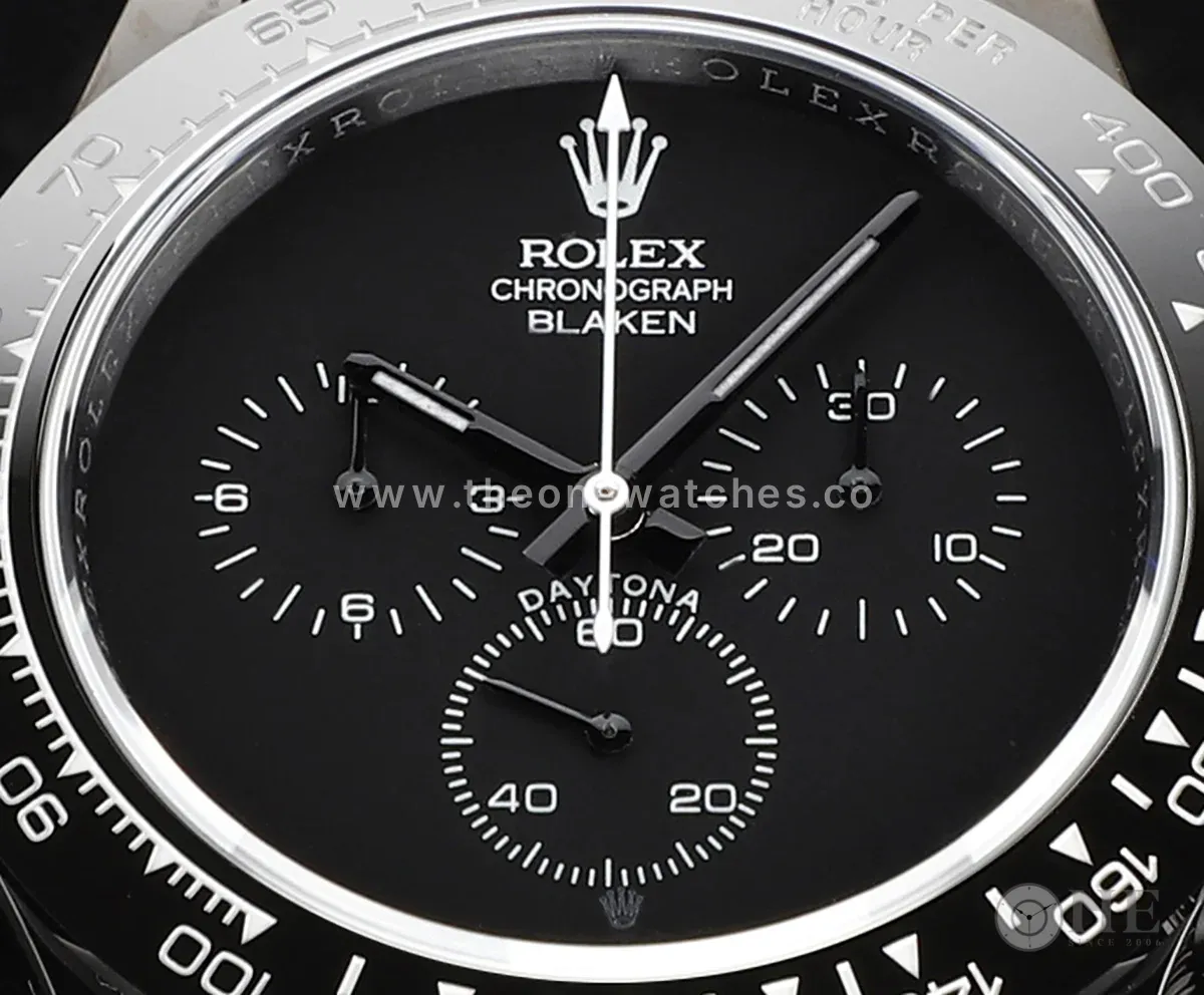Blaken Daytona Matt Black with White Tachymeter