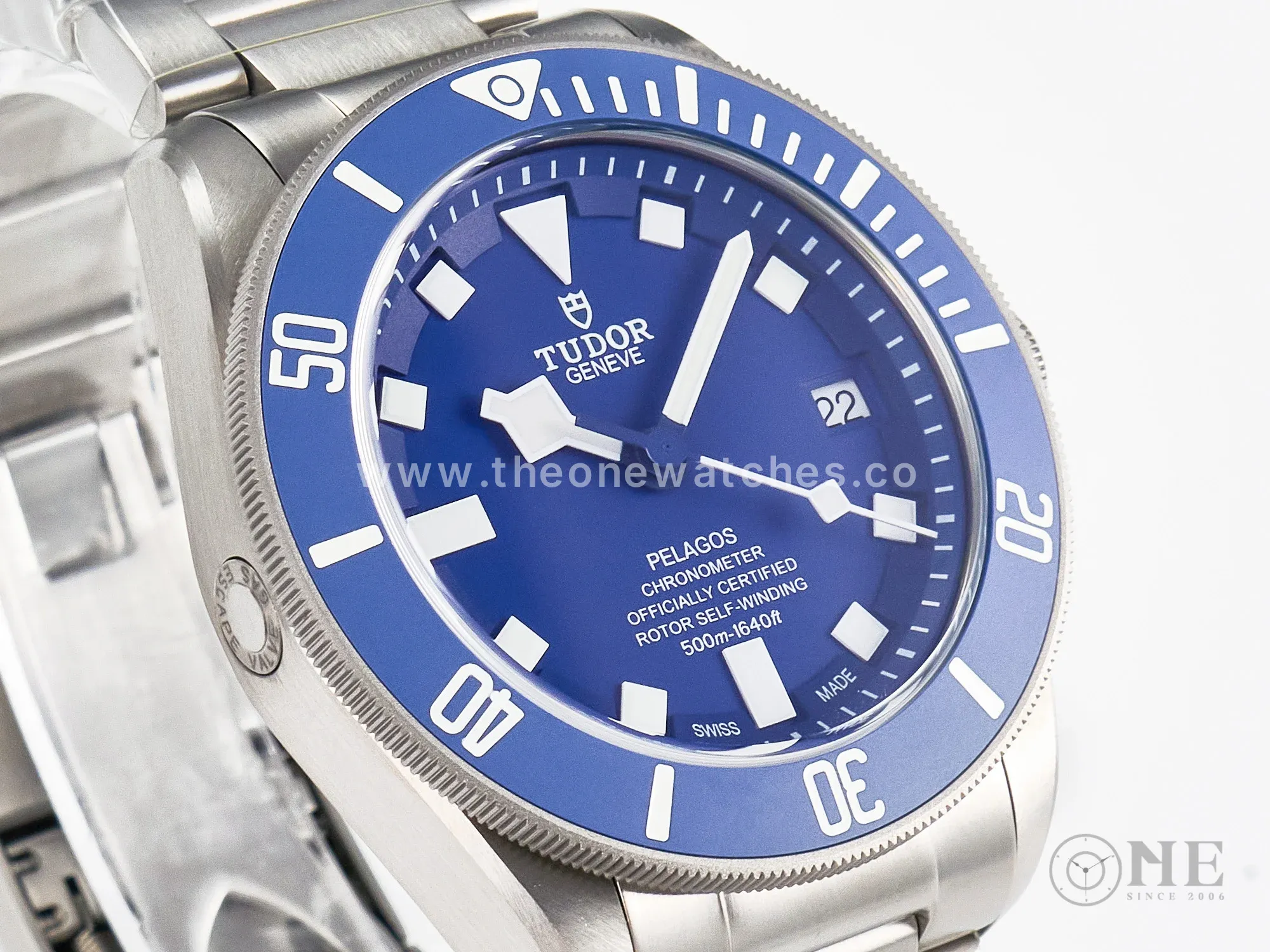 Blue Pelagos XF 1:1 Best Edition on Titanium Bracelet A2824 V5