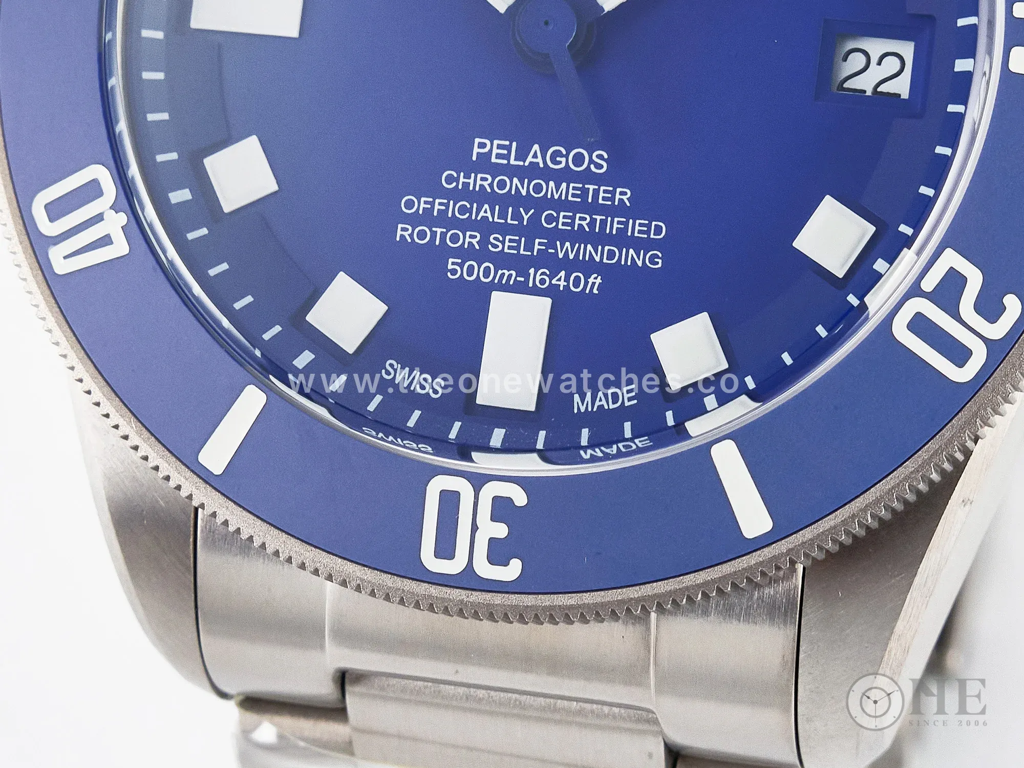 Blue Pelagos XF 1:1 Best Edition on Titanium Bracelet A2824 V5