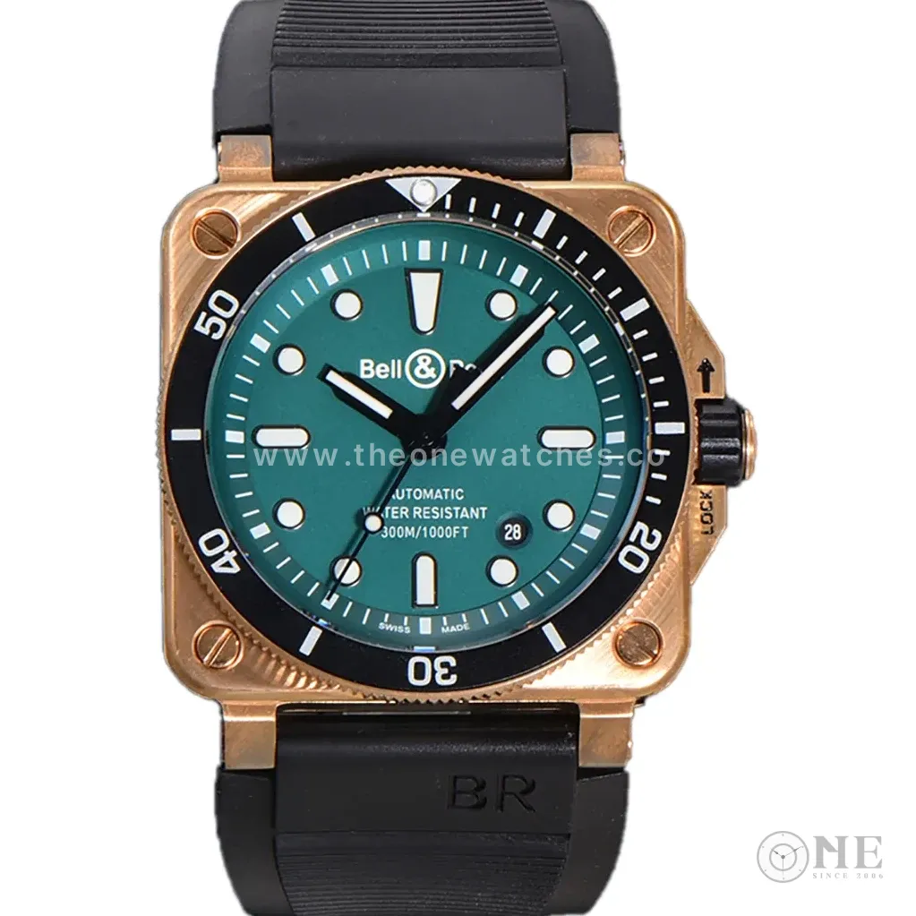 BR 03-92 Diver Black & Green Bronze