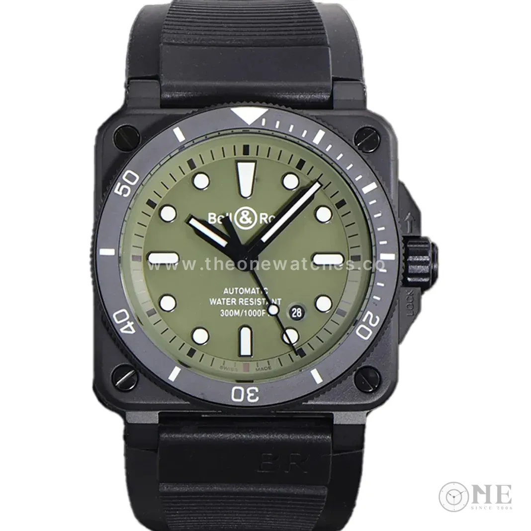 BR 03-92 Green Dial in PVD
