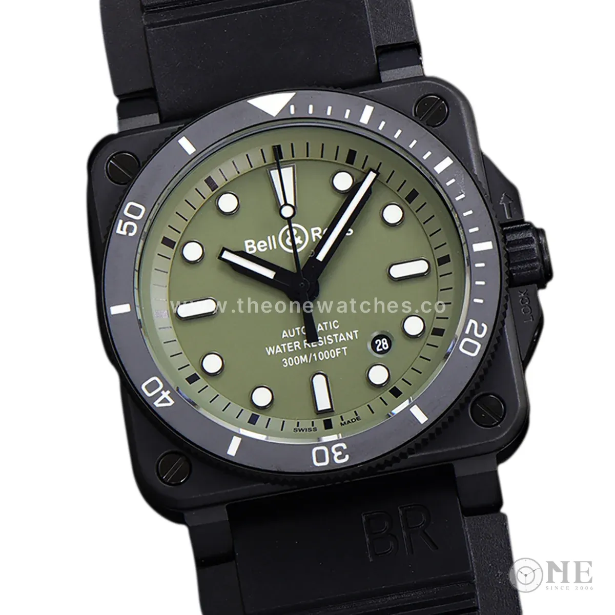 BR 03-92 Green Dial in PVD