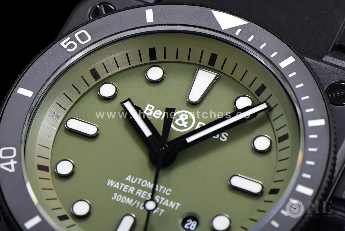 BR 03-92 Green Dial in PVD