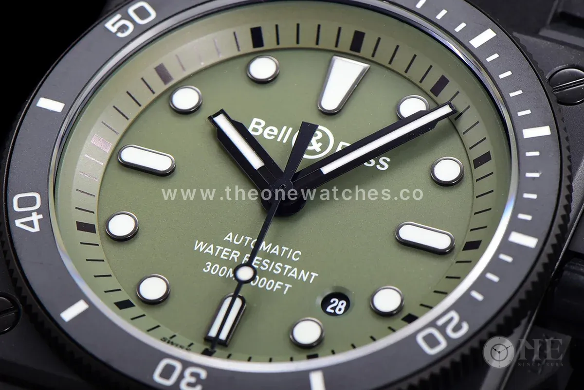 BR 03-92 Green Dial in PVD