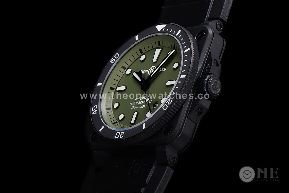 BR 03-92 Green Dial in PVD