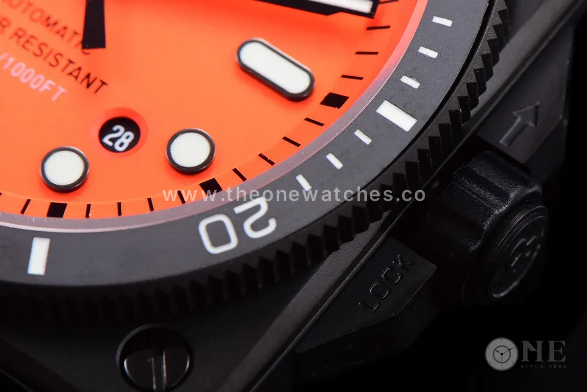BR 03-92 Orange Dial in PVD