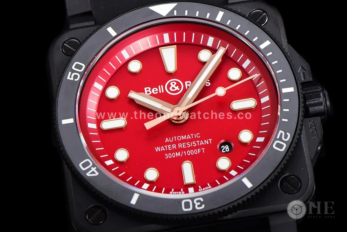 BR 03-92 Red Dial in PVD