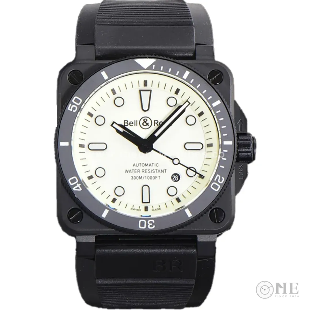 BR 03-92 White Dial in PVD