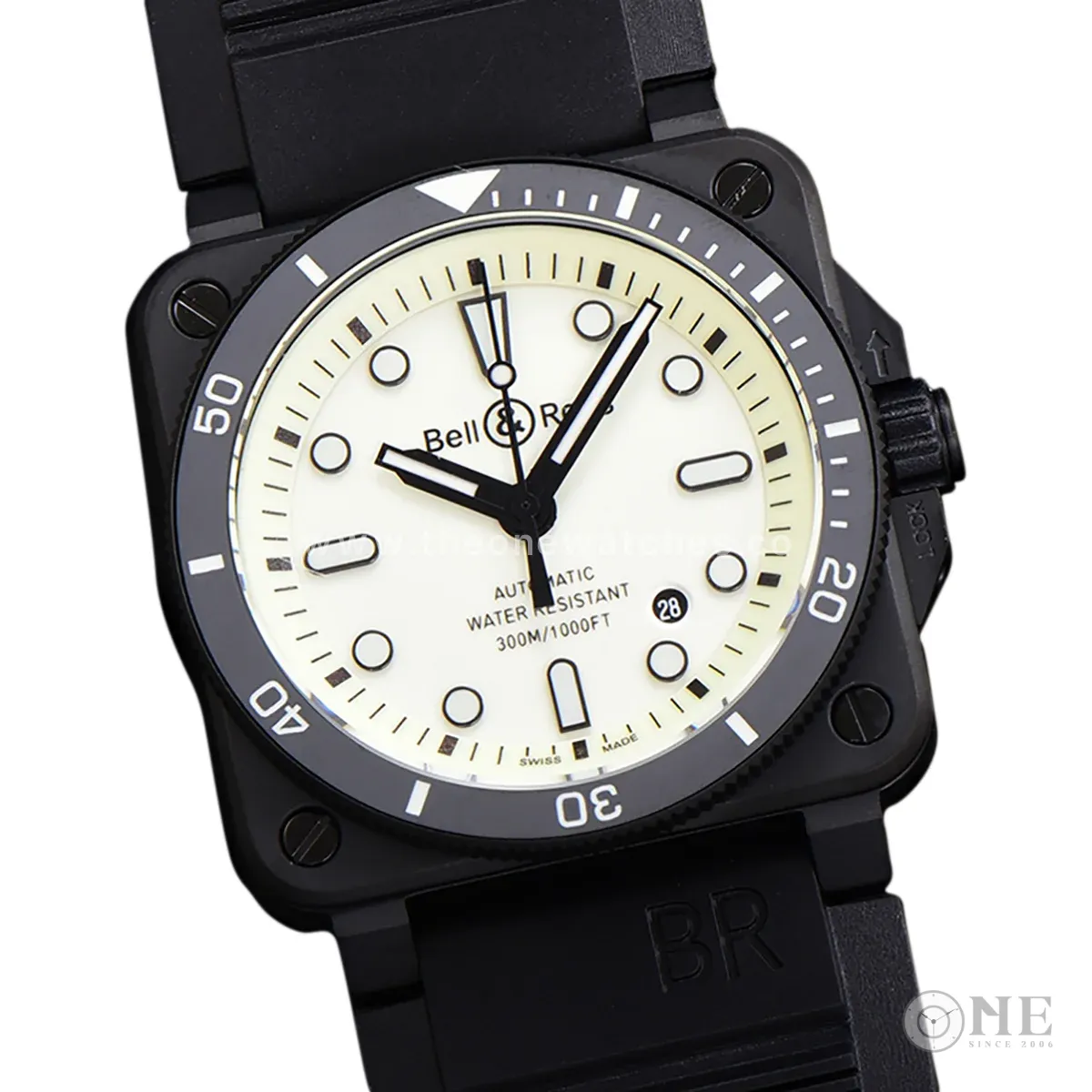 BR 03-92 White Dial in PVD