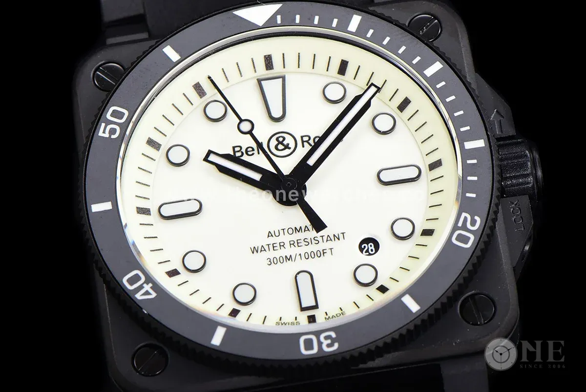 BR 03-92 White Dial in PVD