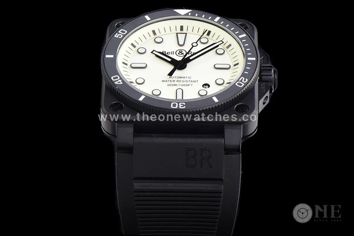 BR 03-92 White Dial in PVD