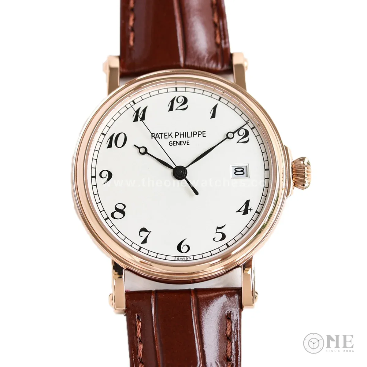 Calatrava 5153J-011 White Dial in Pink Gold