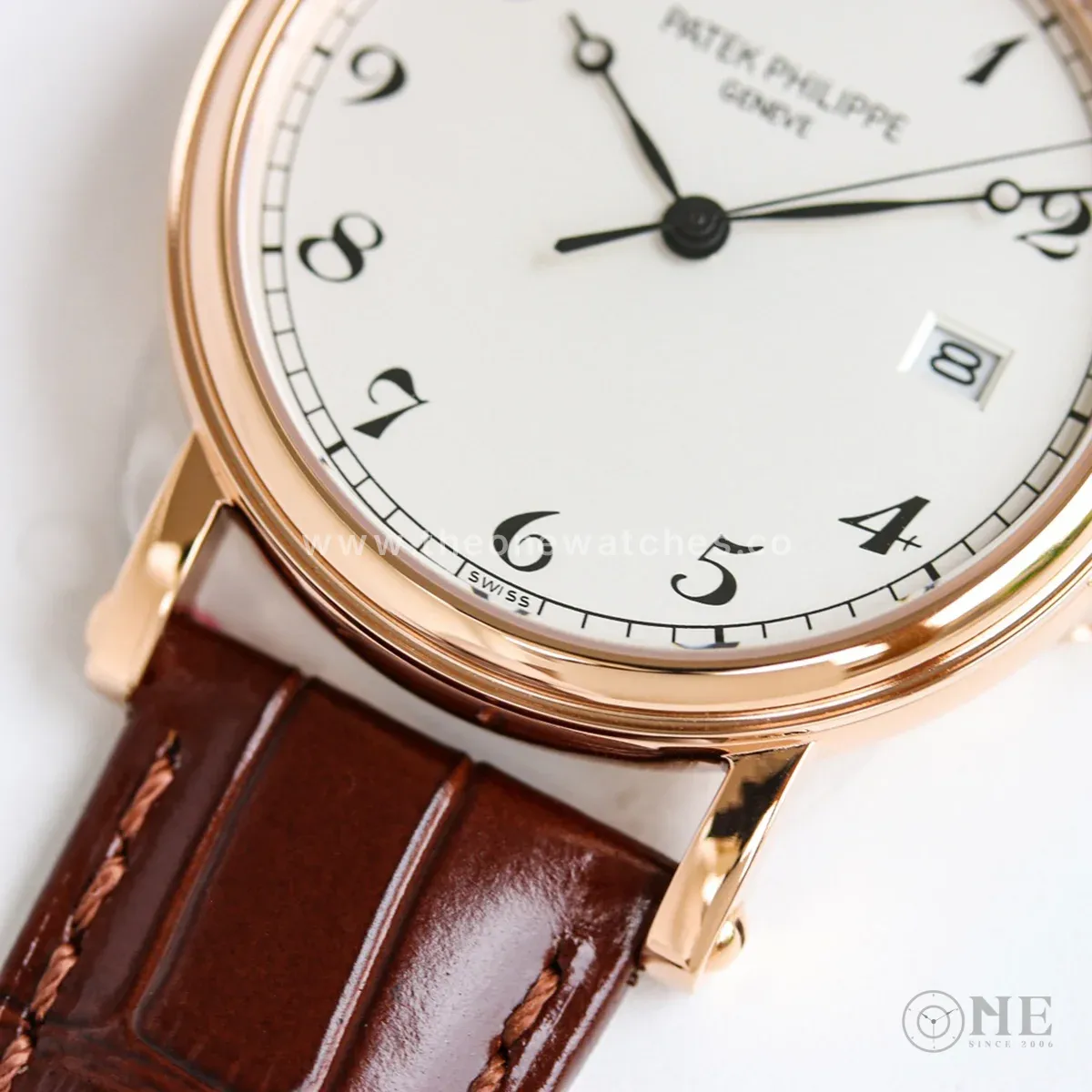 Calatrava 5153J-011 White Dial in Pink Gold