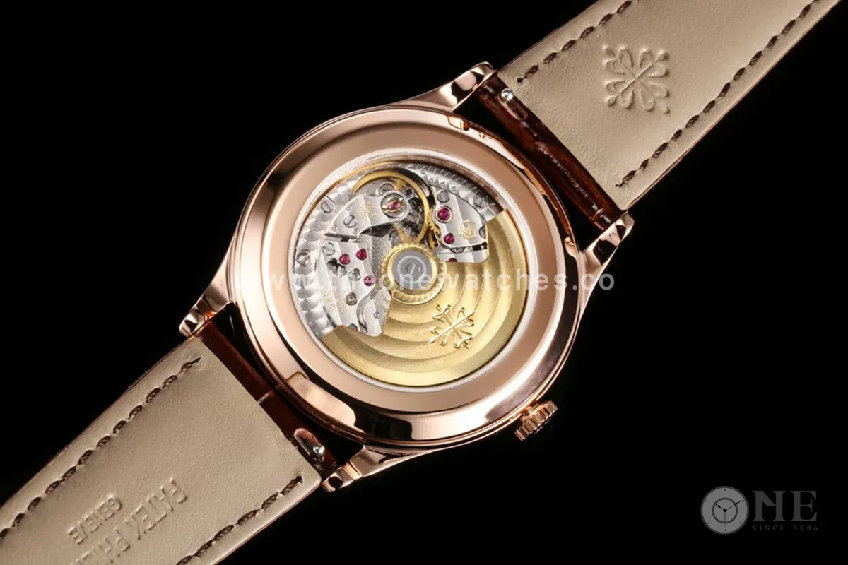 Calatrava 6119R White Dial in Pink Gold