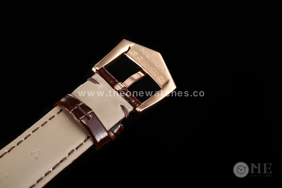 Calatrava 6119R White Dial in Pink Gold