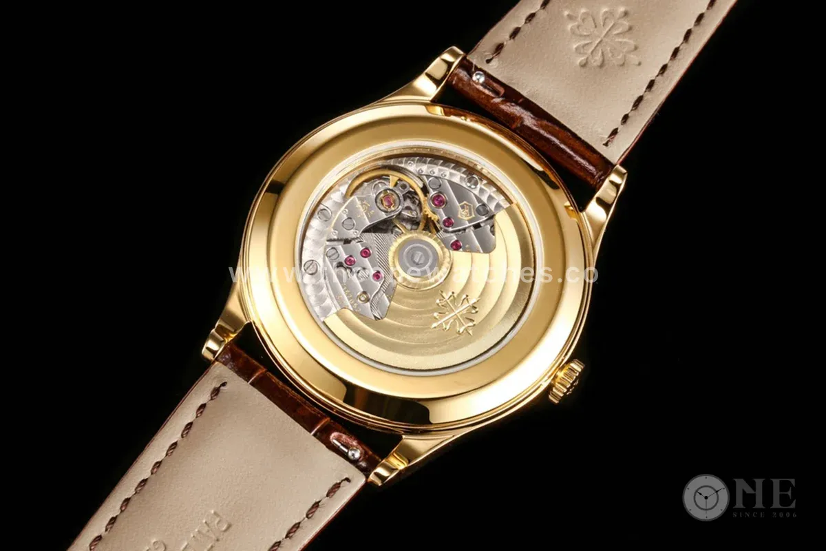Calatrava 6119R White Dial in Yellow Gold