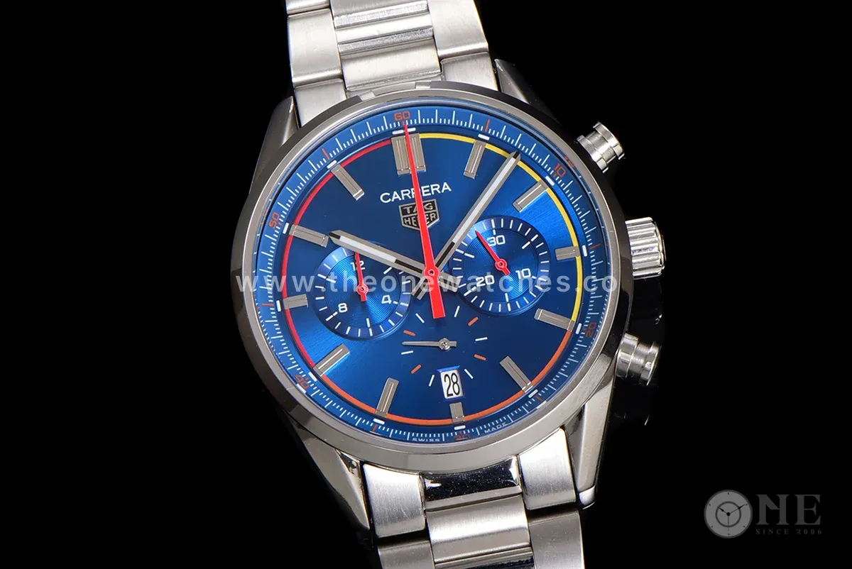 Carrera Chronograph 42 Blue Dial