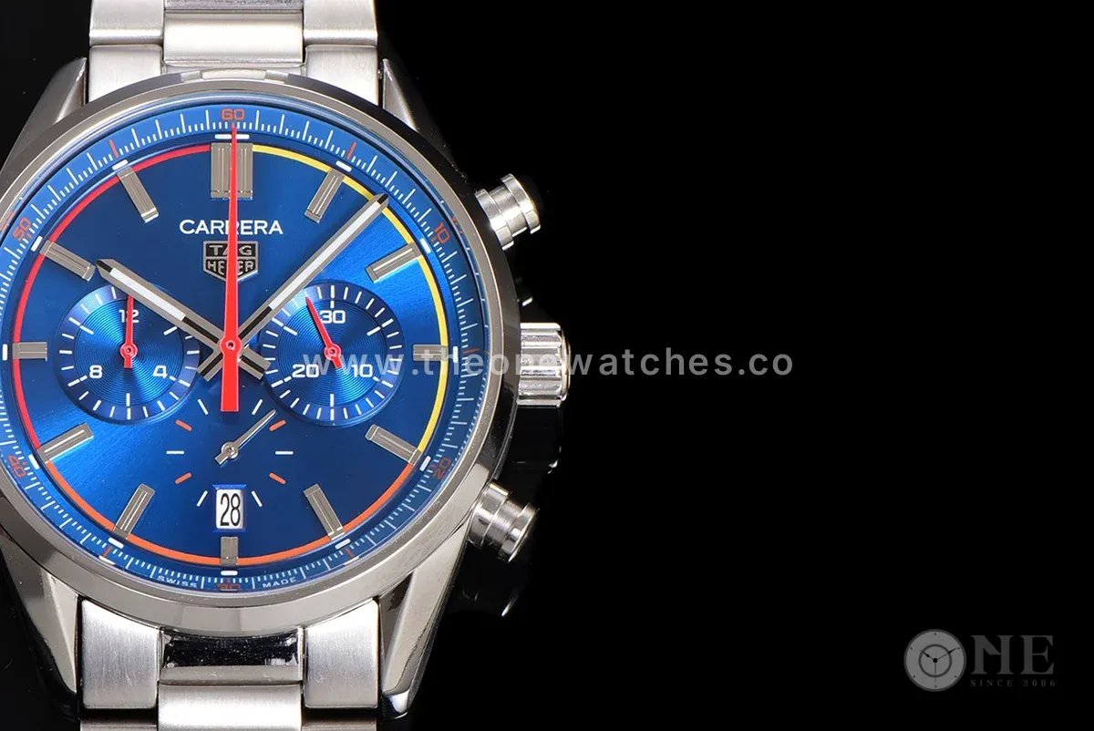 Carrera Chronograph 42 Blue Dial