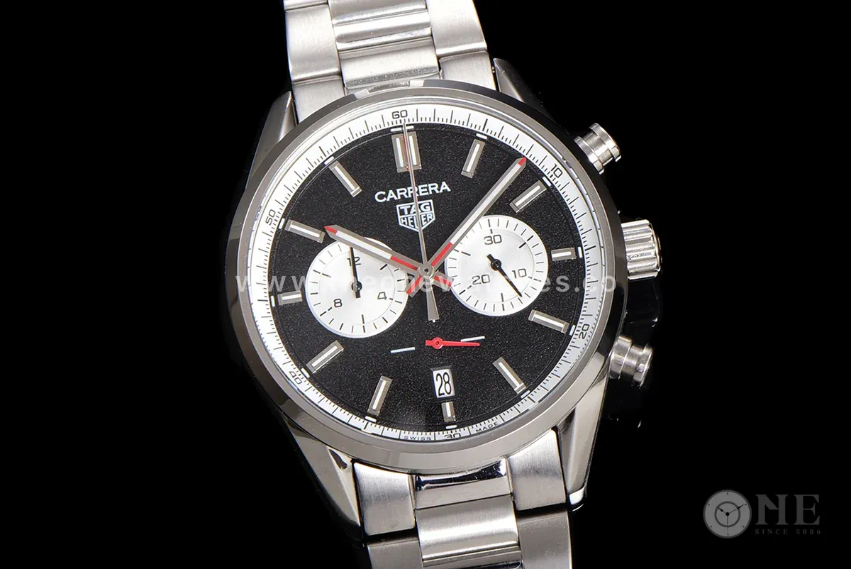 Carrera Chronograph 43 Black Dial