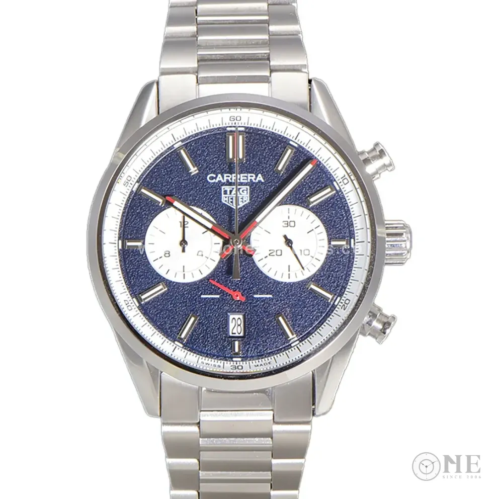 Carrera Chronograph 43 Blue Dial