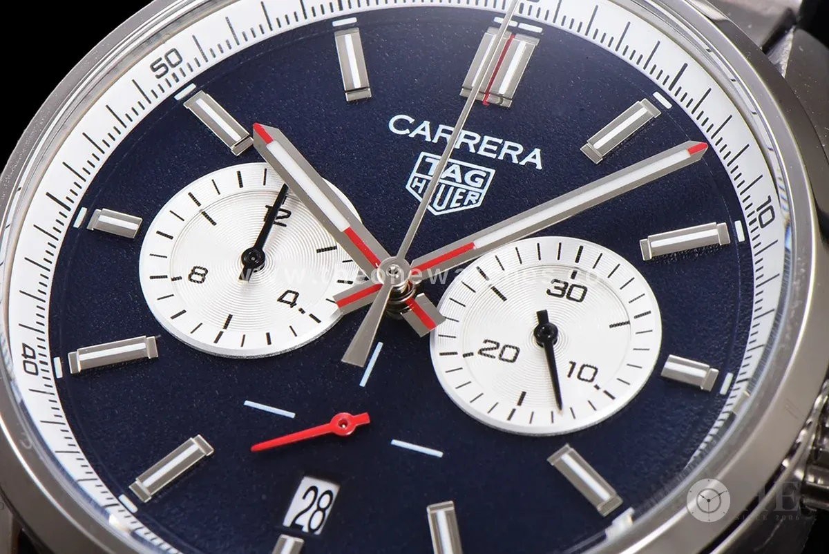 Carrera Chronograph 43 Blue Dial