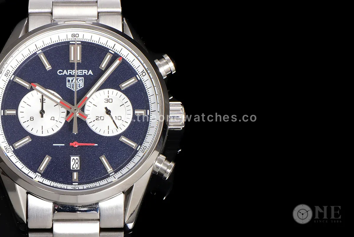 Carrera Chronograph 43 Blue Dial